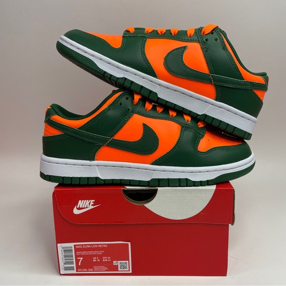 Nike Shoes - Nike Dunk Low Retro “Miami Hurricanes” 2023